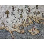 MICHAEL DRAYTON (1563-1631), an untitled allegorical map of Dorset, the Isle of Wight and part of