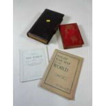 An Edwardian photograph album, almost full with many portrait photographs, LANG ANDREW; THE RED BOOK