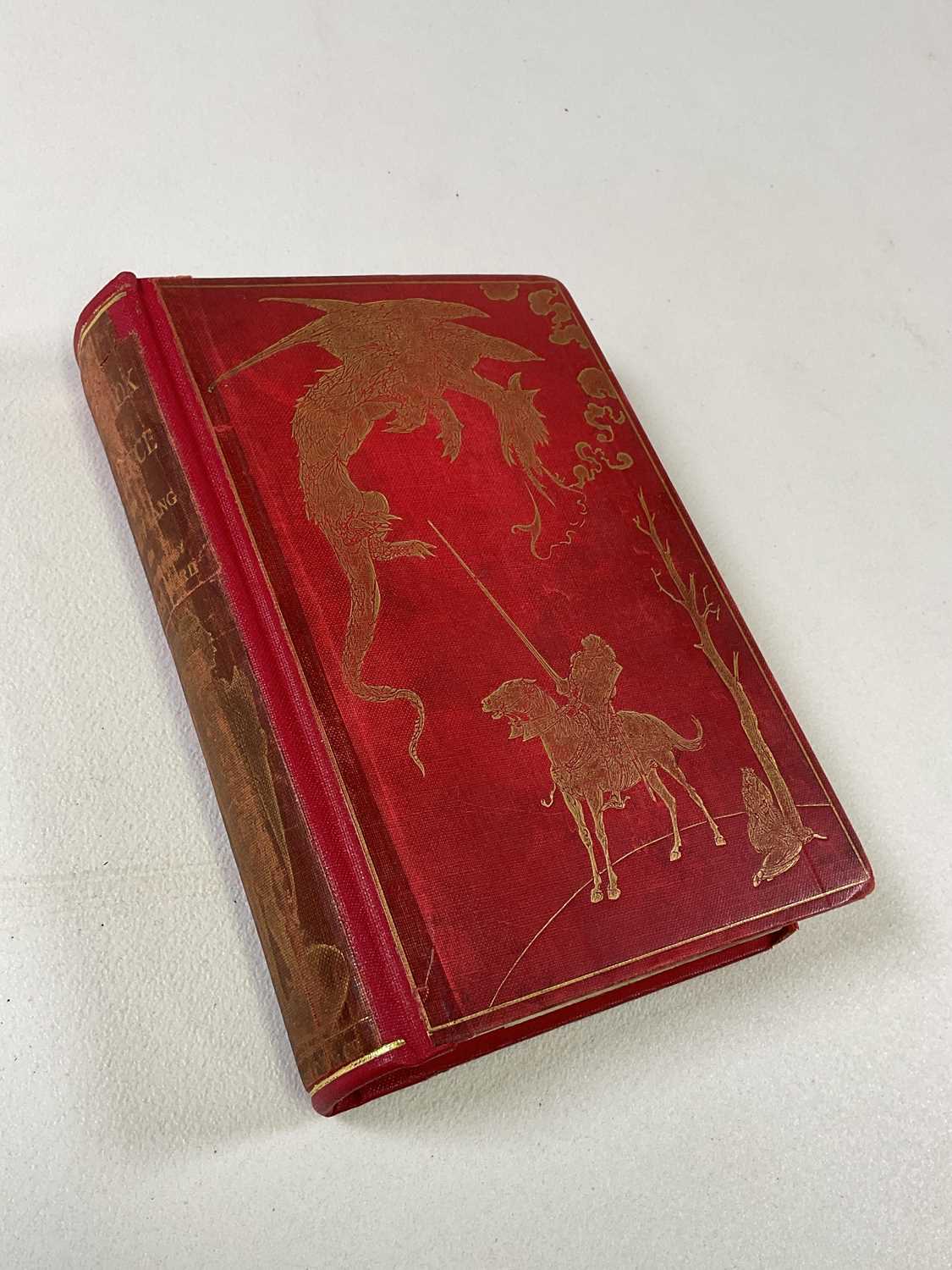 An Edwardian photograph album, almost full with many portrait photographs, LANG ANDREW; THE RED BOOK - Image 2 of 23