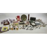 A collection of cigarette cards, the majority loose and ten albums, a quantity of postcards, a