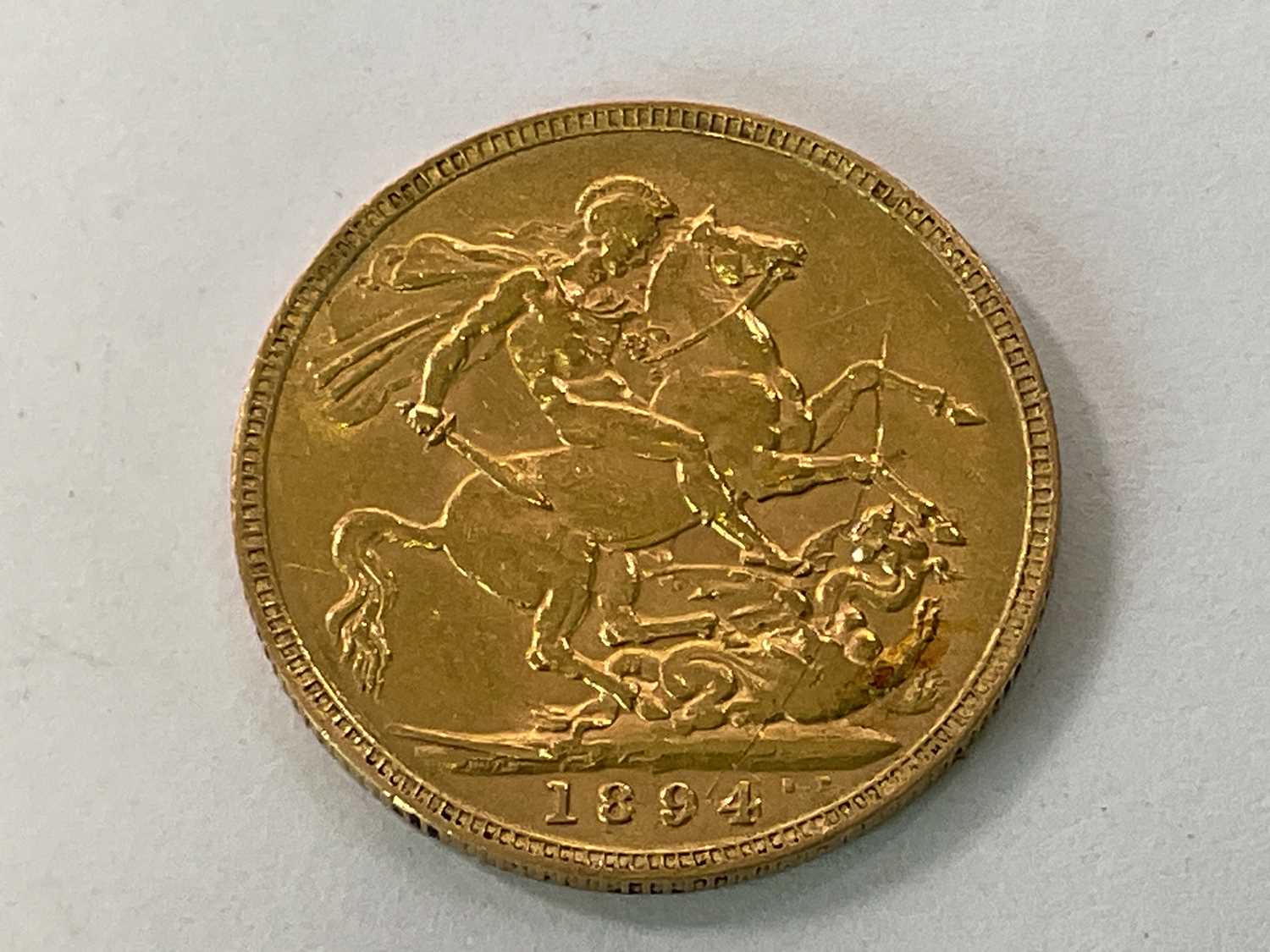 A Victorian full sovereign, 1894, old head.
