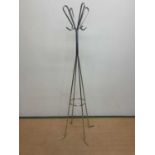 HABITAT; a late 20th century Gustave model chrome standing hat and coat stand, height 168cm.