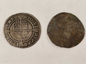 An Elizabeth I (1558-1603) sixpence, 1568 IN. coronet. (74), rose behind head and a further