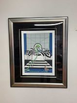 † ERTÉ ROMAIN DE TIRTOFF; artist proof signed limited edition serigraph, 'Paresseuse', 18/50, the