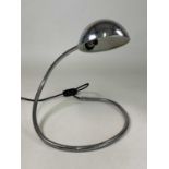 A mid 20th century chrome adjustable coil desk lamp.