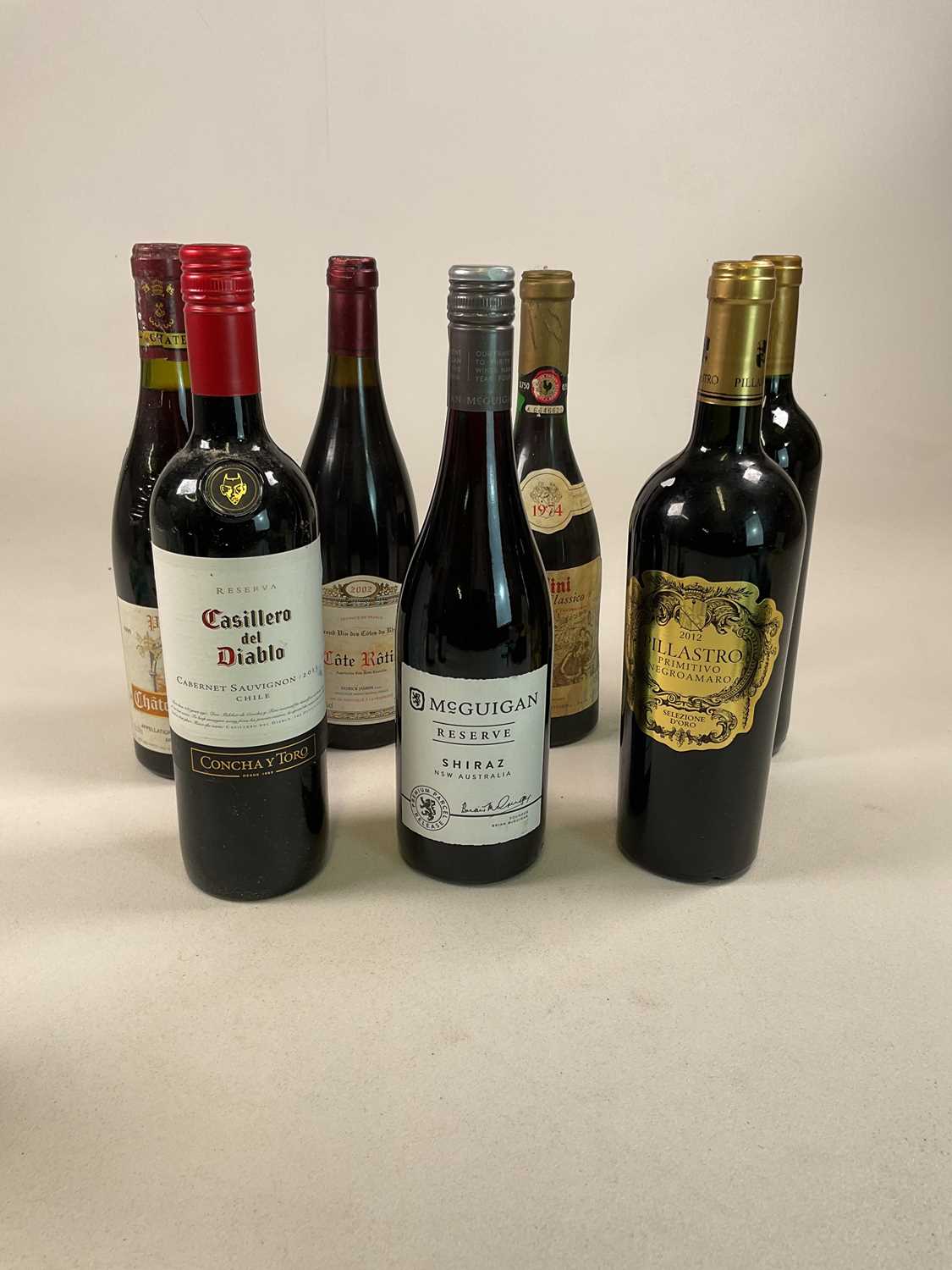 RED WINE; nine bottles including two bottles of Crozes Hermitage 2006, Alain Graillot, Rioja, Cote - Bild 2 aus 3