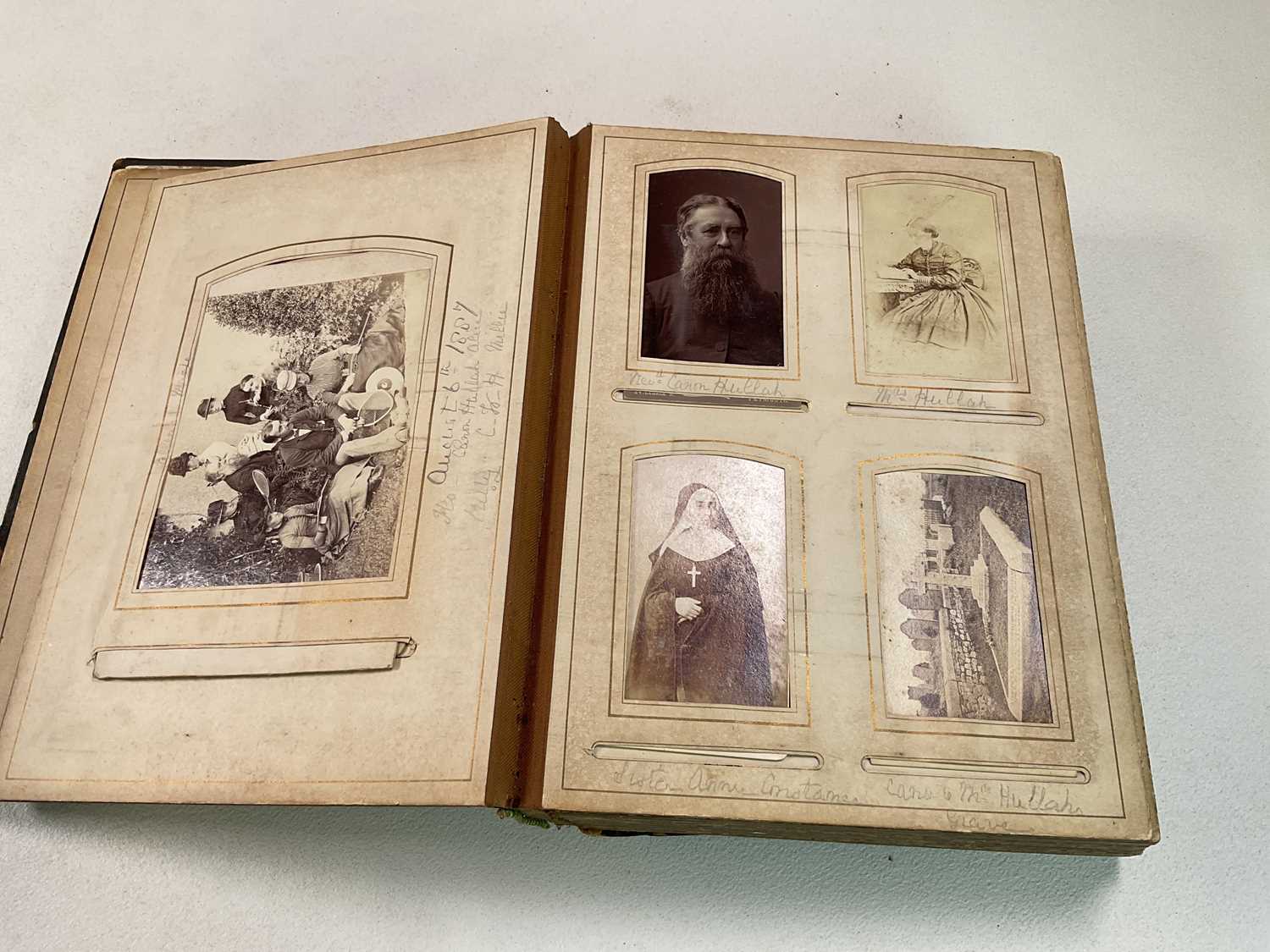 A Victorian photograph album, containing approximately one hundred photographs, mainly people and - Bild 2 aus 26
