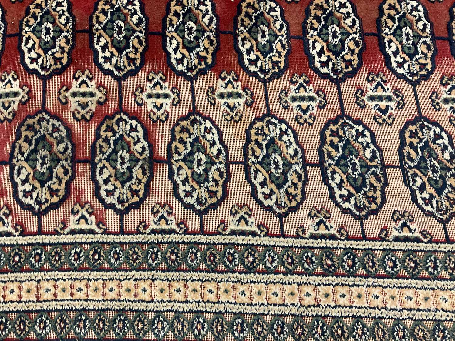 A large rug, 340 x 240cm (af). - Image 2 of 3