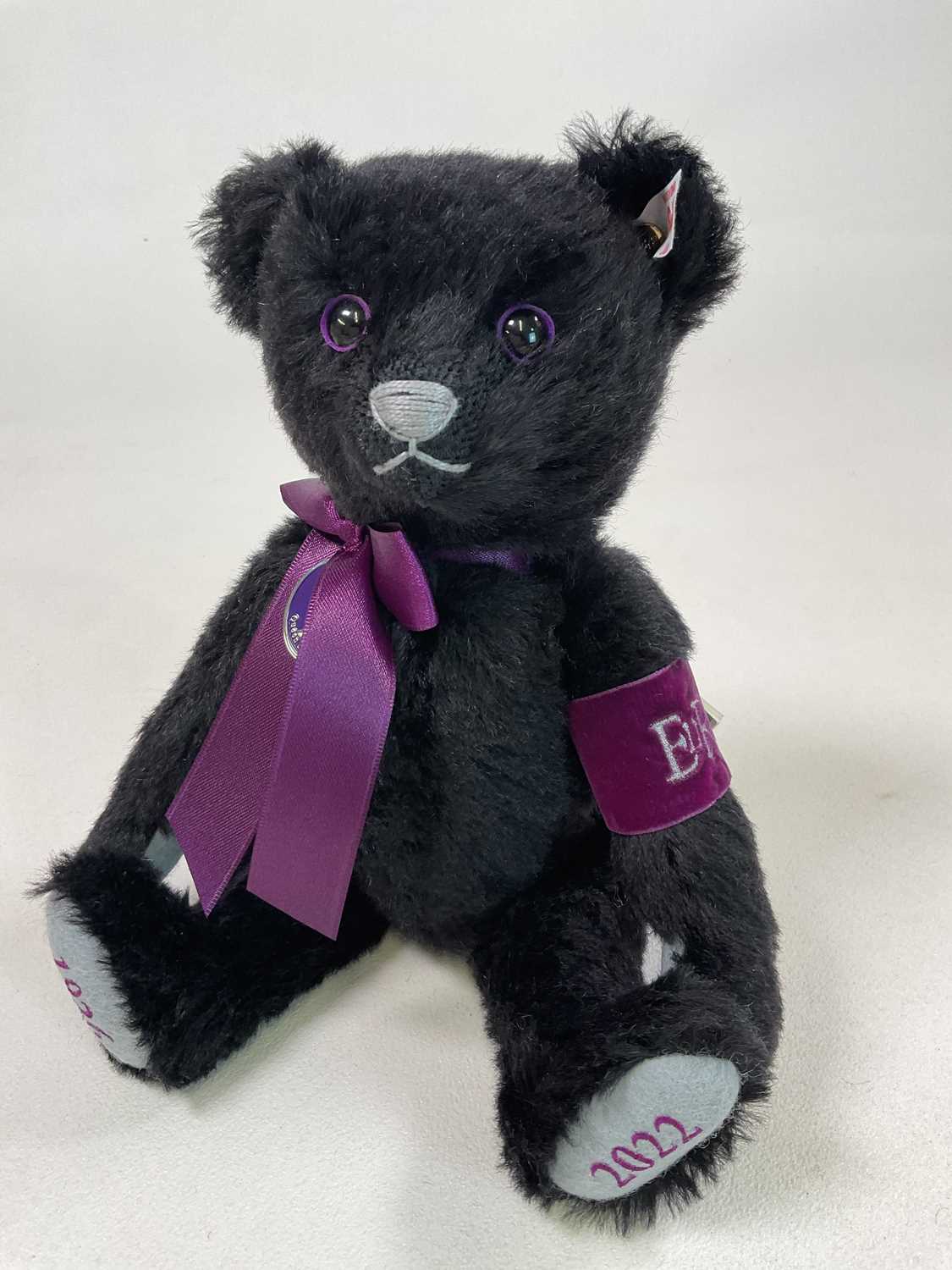 STEIFF; two boxed commemorative Teddy bear, The Queen Elizabeth II Memorial black bear 664519, - Image 3 of 6