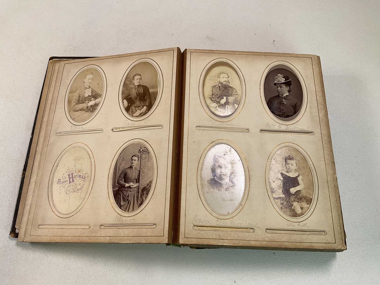 A Victorian photograph album, containing approximately one hundred photographs, mainly people and - Bild 3 aus 26