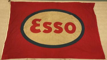 A large original early Esso advertising flag, 110 x 174cm.