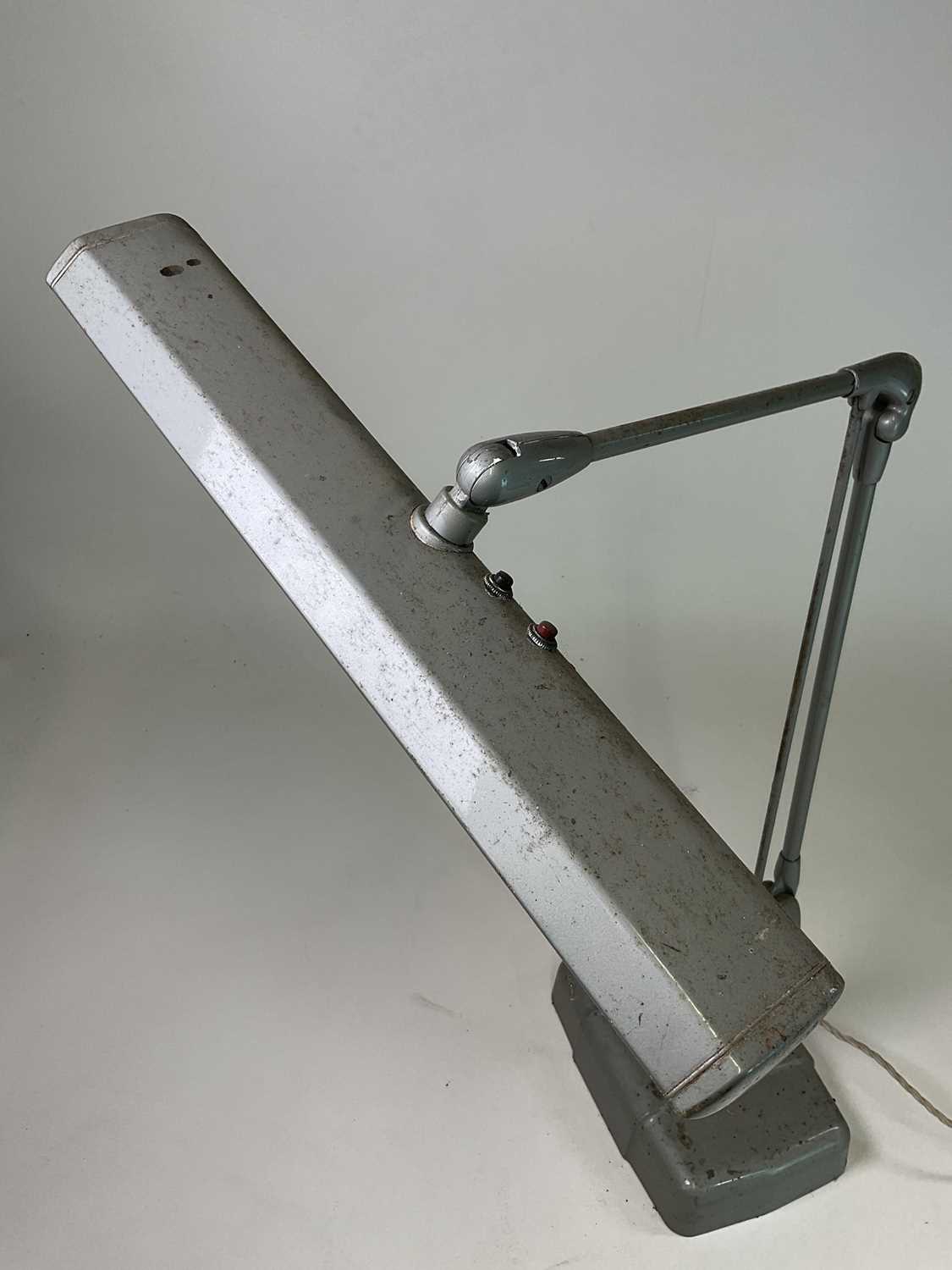 DAZOR; a mid 20th century desk lamp by Dazor, Floating Fixture, St Louis, USA, height approx 65cm. - Image 2 of 4