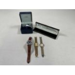 A collection of three watches including a boxed Citizen quartz gentleman's wristwatch, a Sekonda