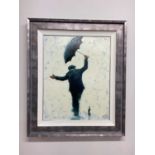 † ALEXANDER MILLAR; a signed limited edition silk screen on canvas, 'Balancing Act', numbered 44/