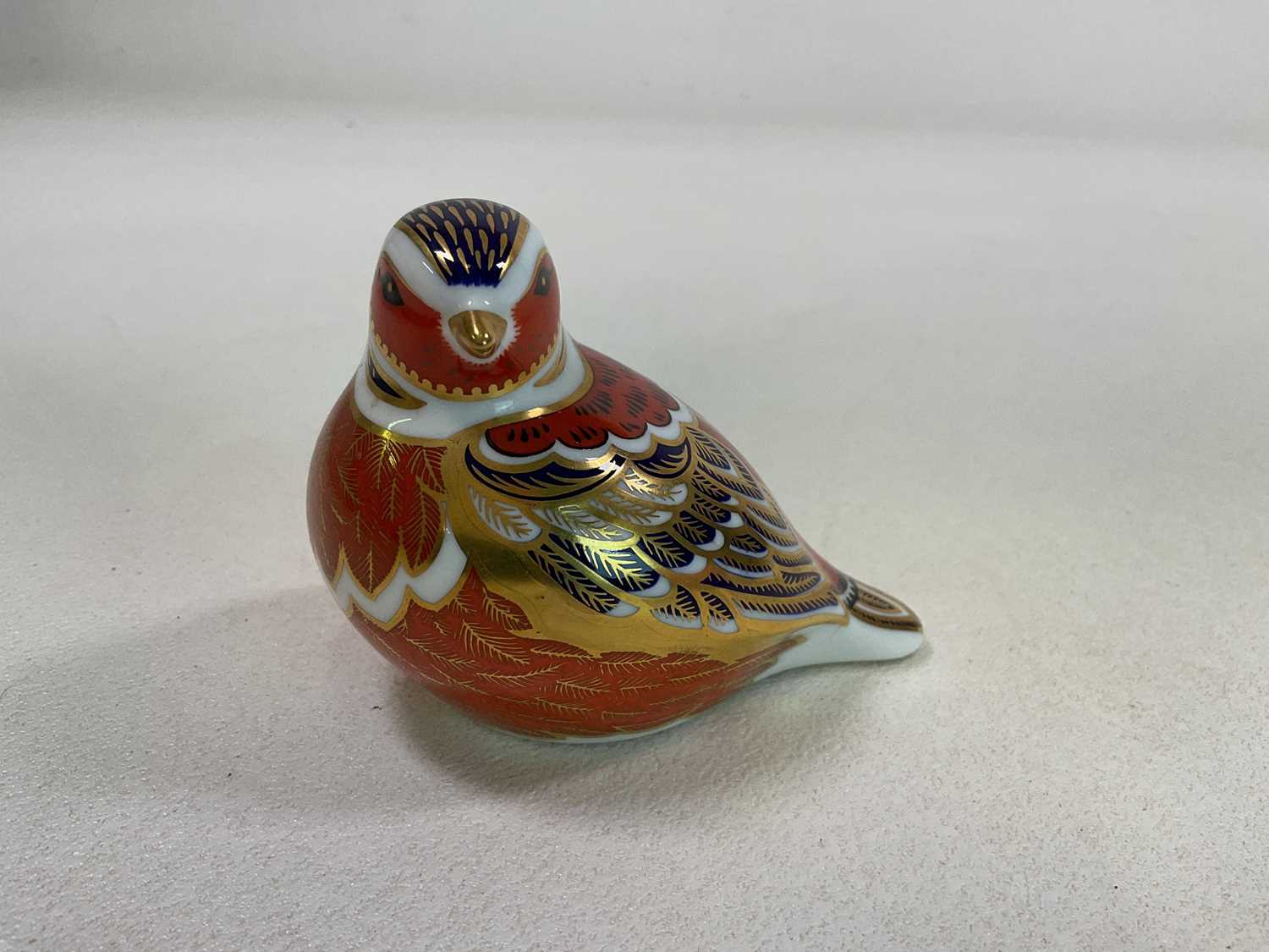 ROYAL CROWN DERBY; a collection of four bird paperweights including a Collectors' Guild Crested - Image 8 of 9