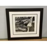 † JOHN SWANNELL; signed limited edition black and white photographic print, 'Naked Landscape Plate