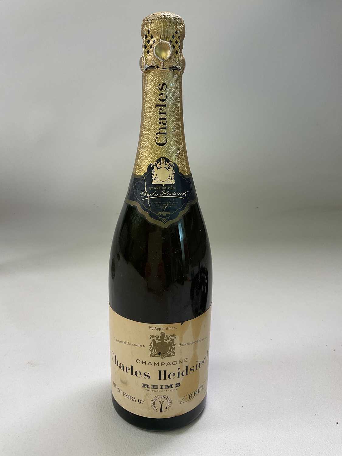 CHAMPAGNE; a bottle of Charles Heidsieck Champagne brut, circa 1973