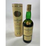 WHISKY; a bottle of The Glenlivet Pure Single Malt Scotch whisky, aged 12 years, 40%, 1 ltr, in
