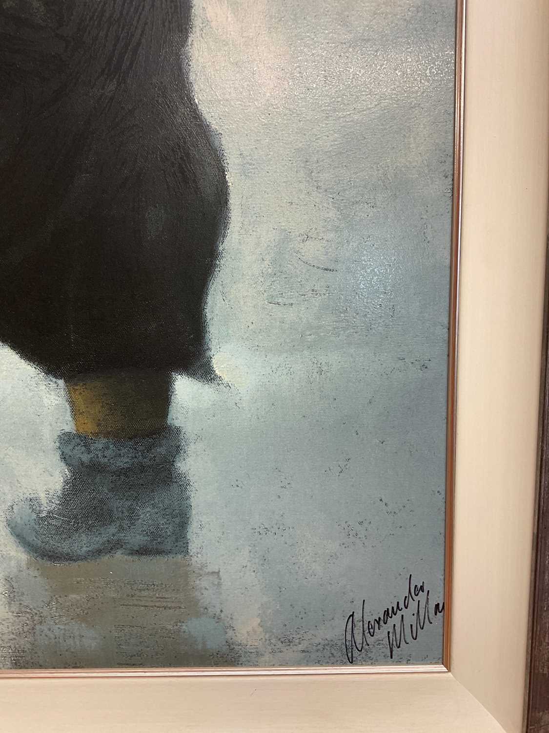 † ALEXANDER MILLAR; a signed limited edition silk screen on canvas, 'Moonlight Shenanigans', - Image 3 of 5