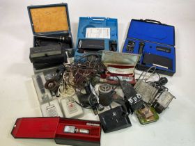 A quantity of vintage microphones etc.