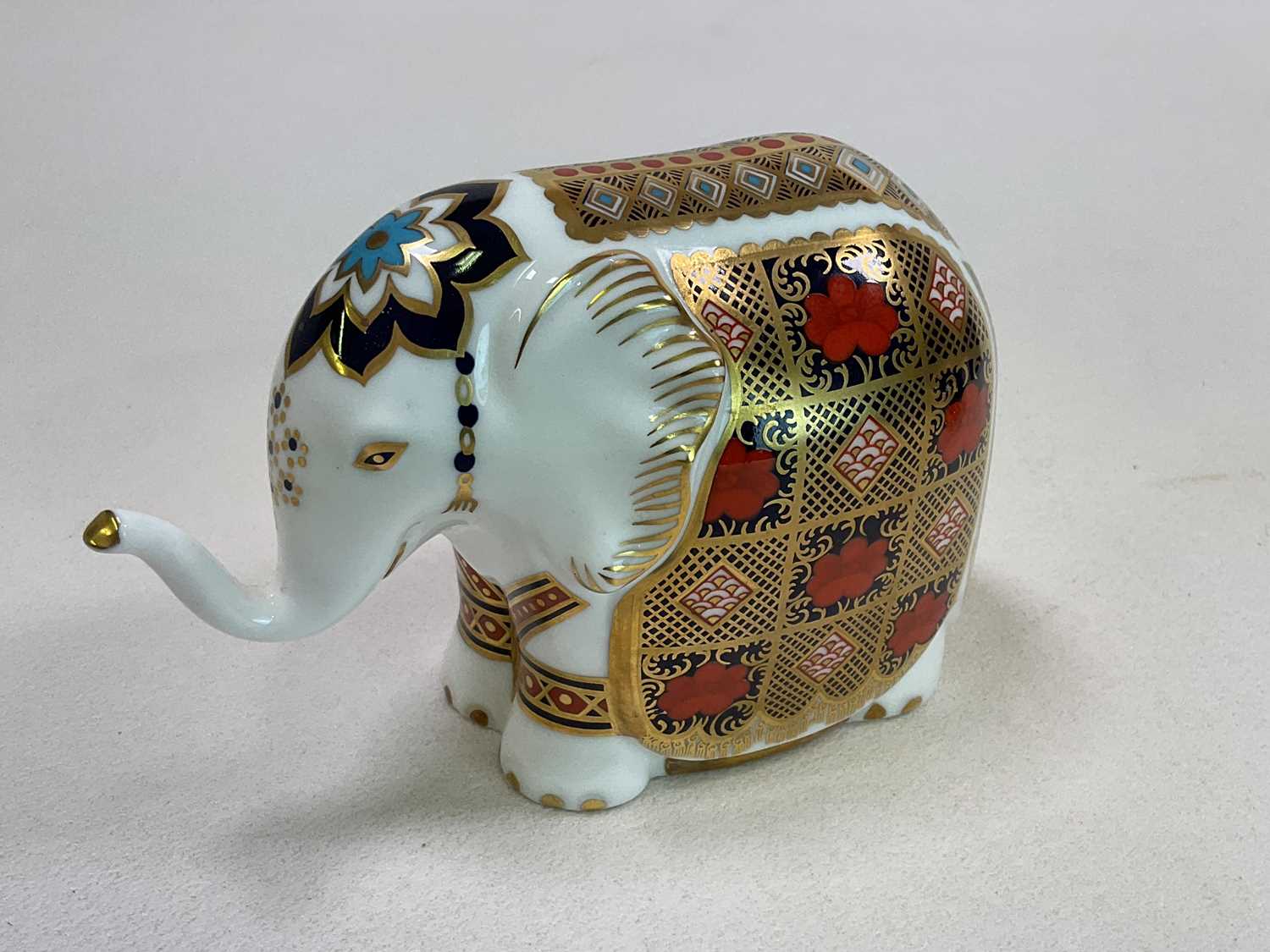 ROYAL CROWN DERBY; animal paperweights comprising an elephant (9cm), a dolphin and a rabbit, boxed - Image 3 of 8