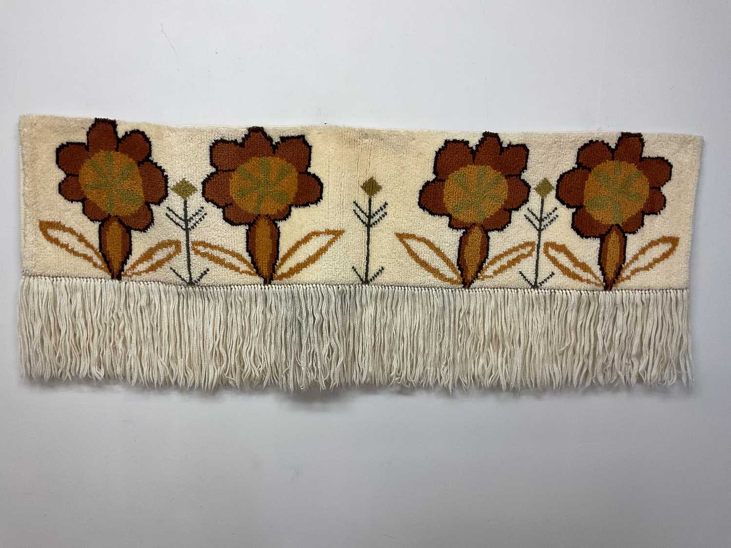 A Swedish floral wall hanging, 172 x 66 cm.