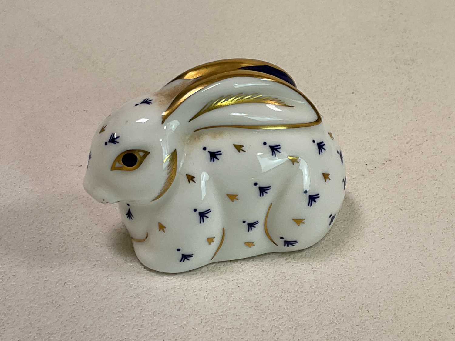 ROYAL CROWN DERBY; animal paperweights comprising an elephant (9cm), a dolphin and a rabbit, boxed - Image 7 of 8