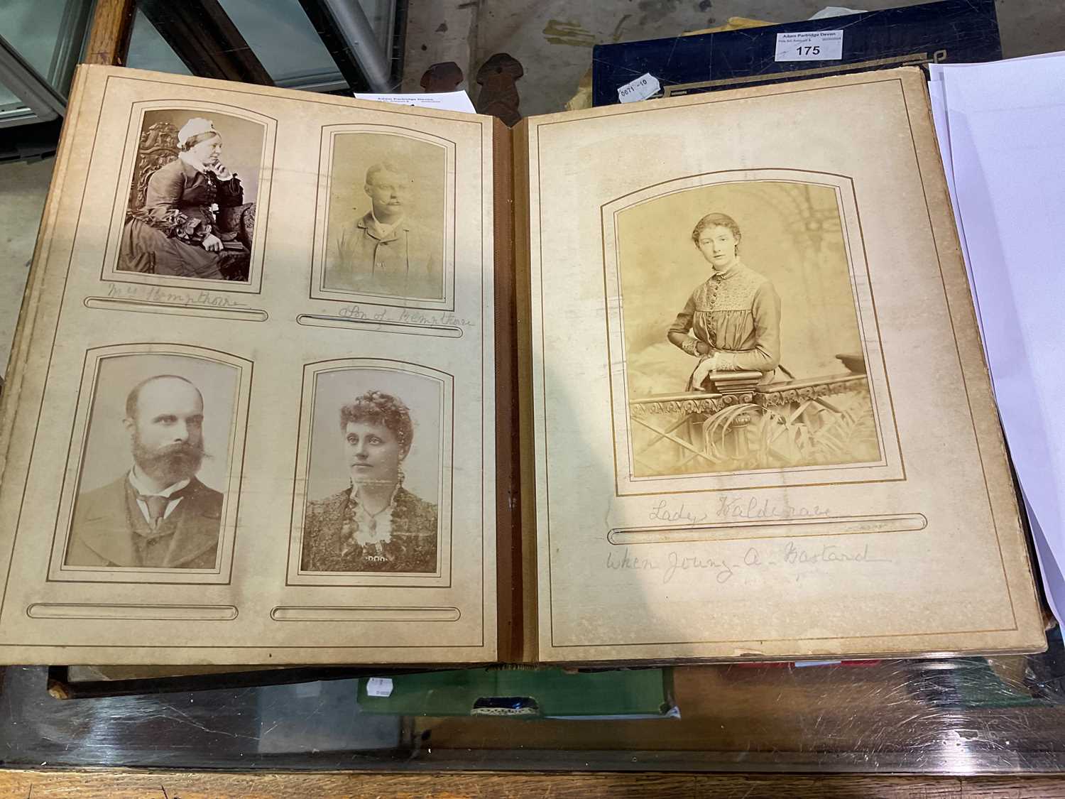 A Victorian photograph album, containing approximately one hundred photographs, mainly people and - Bild 13 aus 26