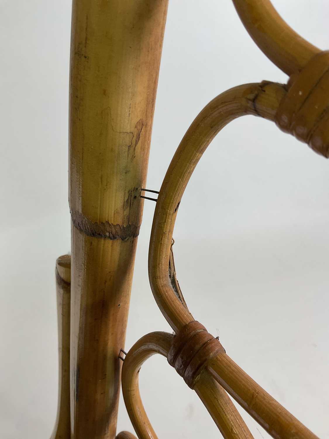 A rare high back bamboo chair in the style of Albini, height 116cm, and a discontinued Ikea range - Image 3 of 4