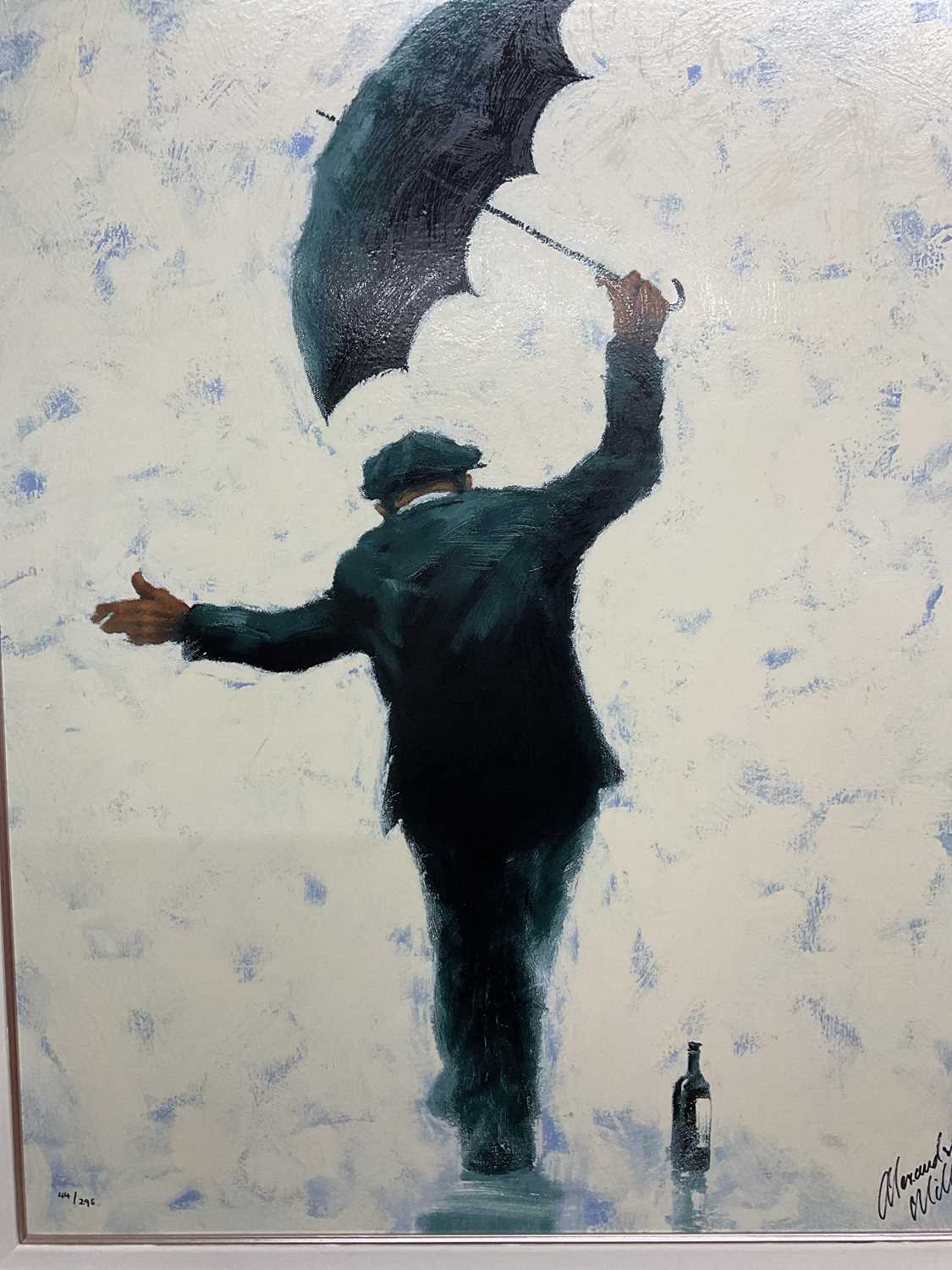 † ALEXANDER MILLAR; a signed limited edition silk screen on canvas, 'Balancing Act', numbered 44/ - Image 5 of 6