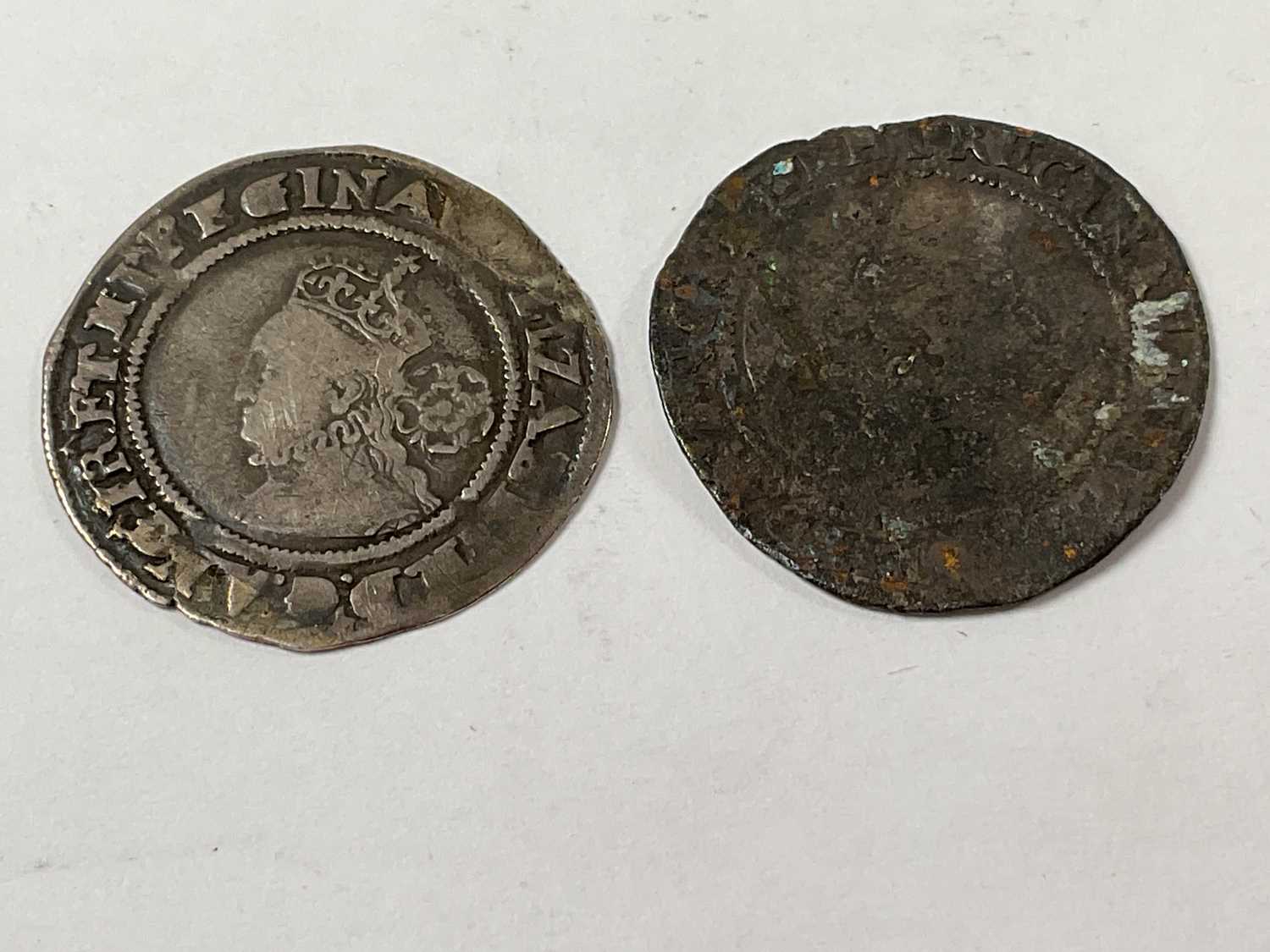 An Elizabeth I (1558-1603) sixpence, 1568 IN. coronet. (74), rose behind head and a further - Image 2 of 2