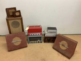 Vintage speakers and amps including a Pan P.A 25 amp circa 1940 Condition Report: New photo of