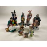 ROYAL DOULTON AND BESWICK; five Doulton figures comprising 'The Old Balloon Seller' HN 1315, 'Good