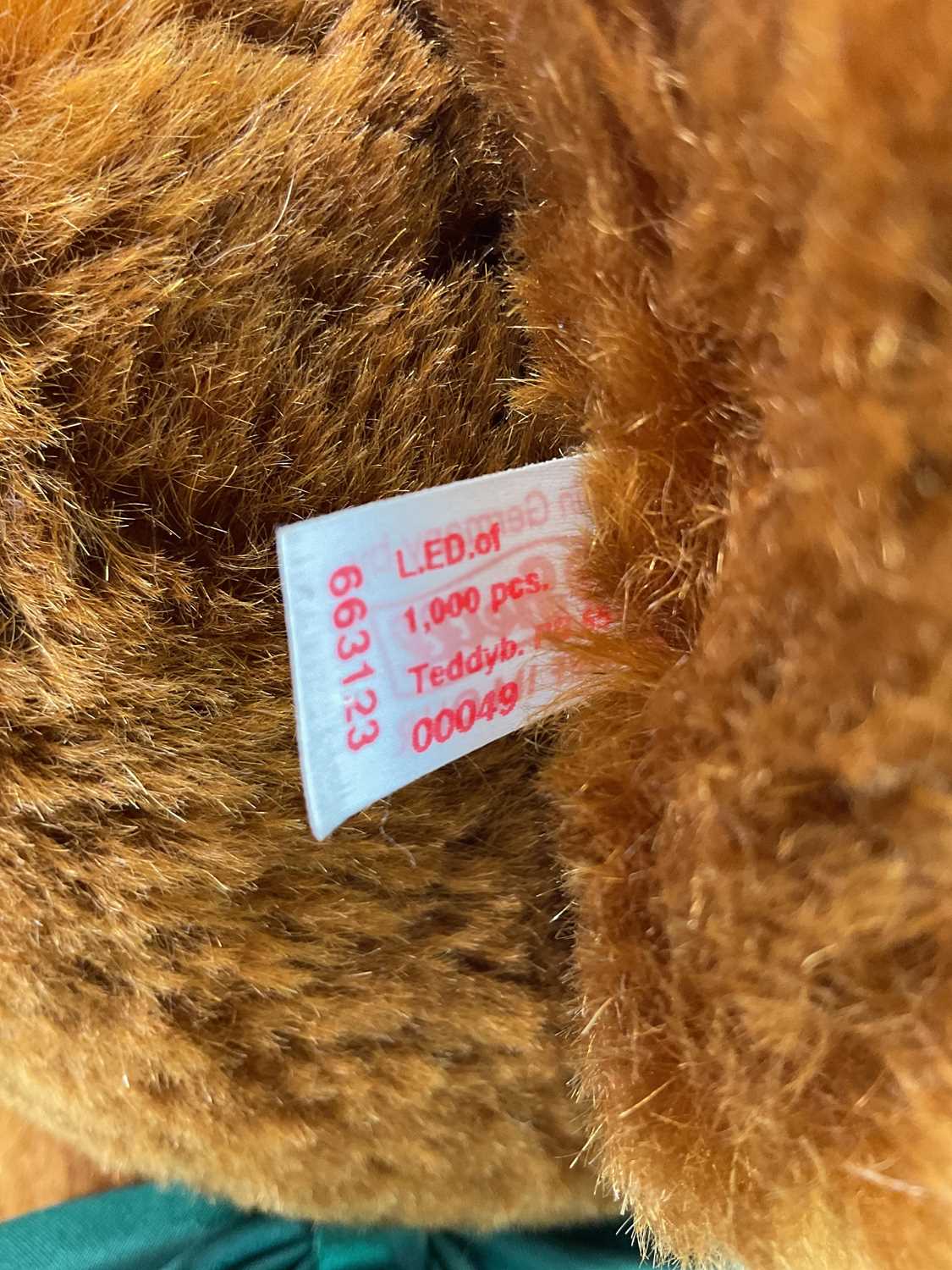 STEIFF; a large russet bear ref PB55, white tag with certificate, limited edition for Danbury - Image 6 of 6