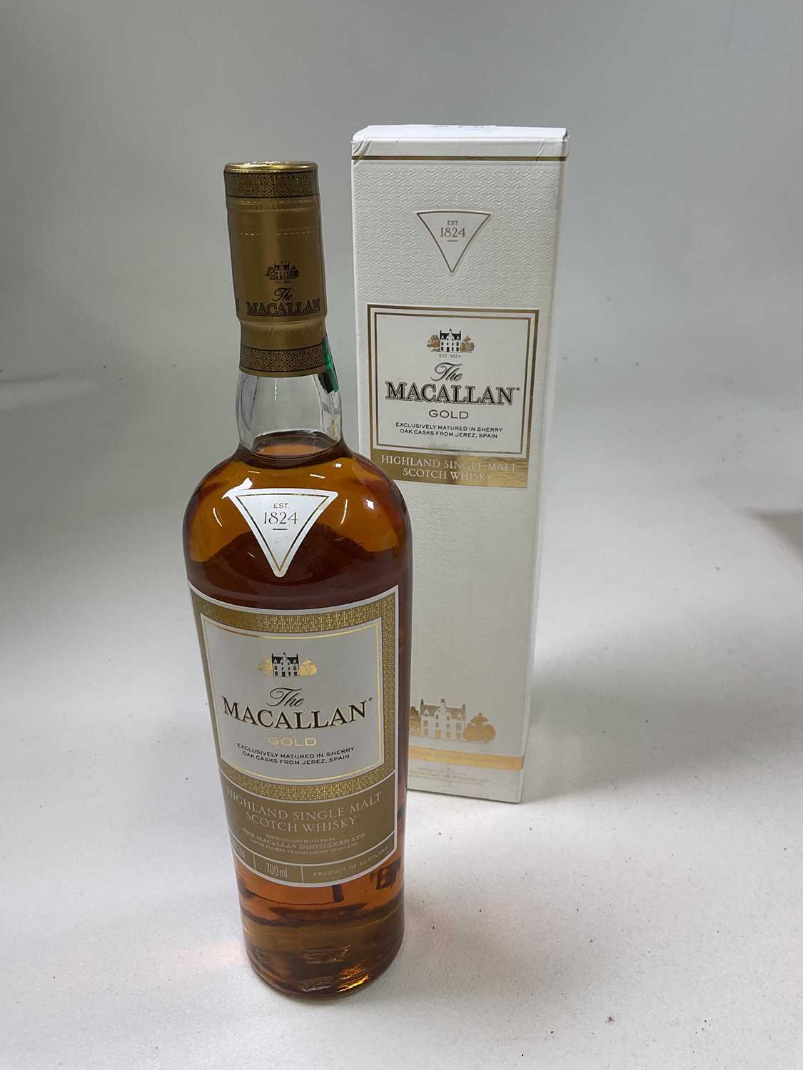 WHISKY; a bottle of The Macallan Gold Highland Single Malt Scotch whisky, 700ml, in presentation