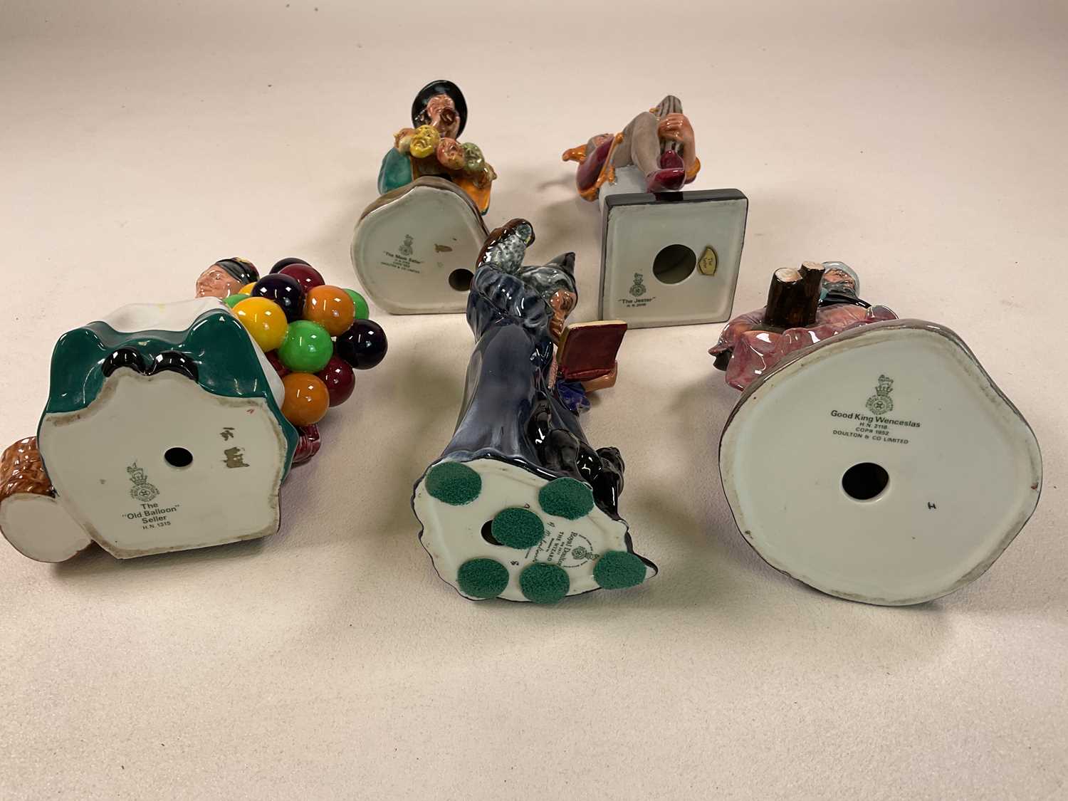 ROYAL DOULTON AND BESWICK; five Doulton figures comprising 'The Old Balloon Seller' HN 1315, 'Good - Image 4 of 4