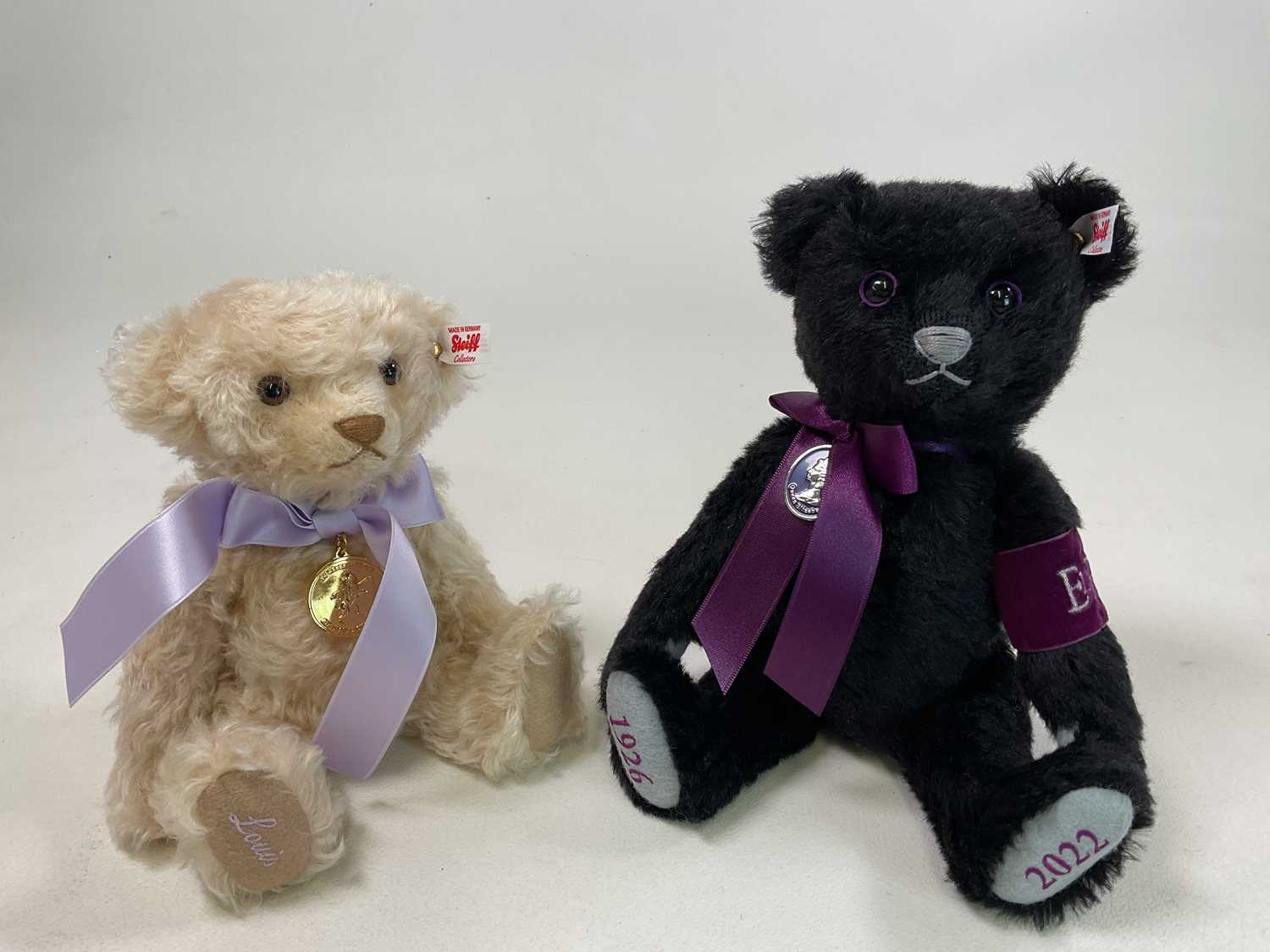 STEIFF; two boxed commemorative Teddy bear, The Queen Elizabeth II Memorial black bear 664519, - Image 2 of 6