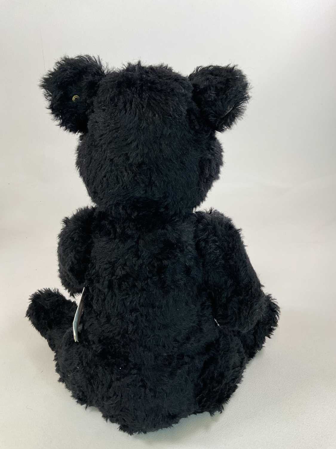 STEIFF; a large black bear, white tag 664618 with certificate, exclusive to Danbury Mint, limited - Image 3 of 6