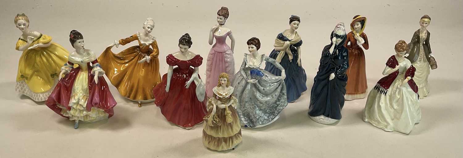 ROYAL DOULTON; seven figures comprising 'Adrienne' HN2304, 'Julia' HN2705, 'Kirsty' HN2381, 'The