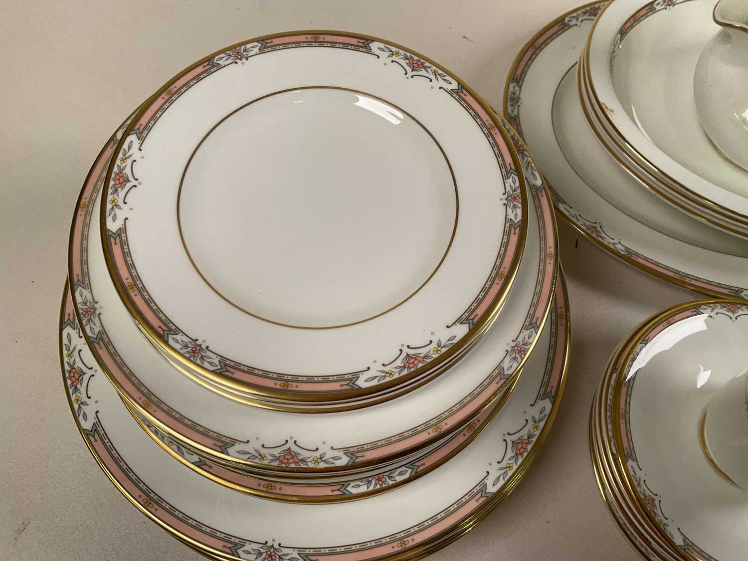 ROYAL DOULTON; a 'Hardwick' dinner/tea service to include plates, side plates, dishes, tea and - Image 2 of 3