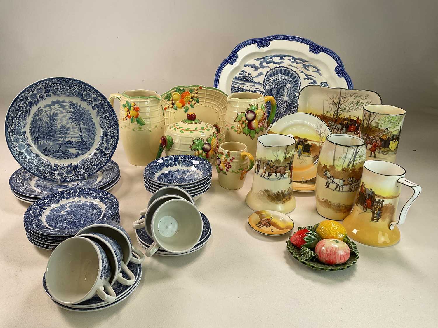 A mixed lot of ceramics including Wilkinson Honey glaze in style of Clarice Cliff, a quantity of - Image 2 of 3