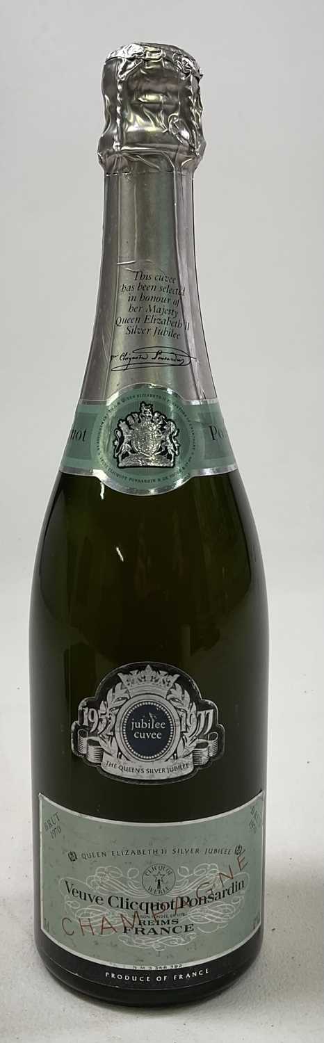 CHAMPAGNE; a bottle of Veuve Clicquot, 70cl, selected for the Silver Jubilee of Queen Elizabeth II