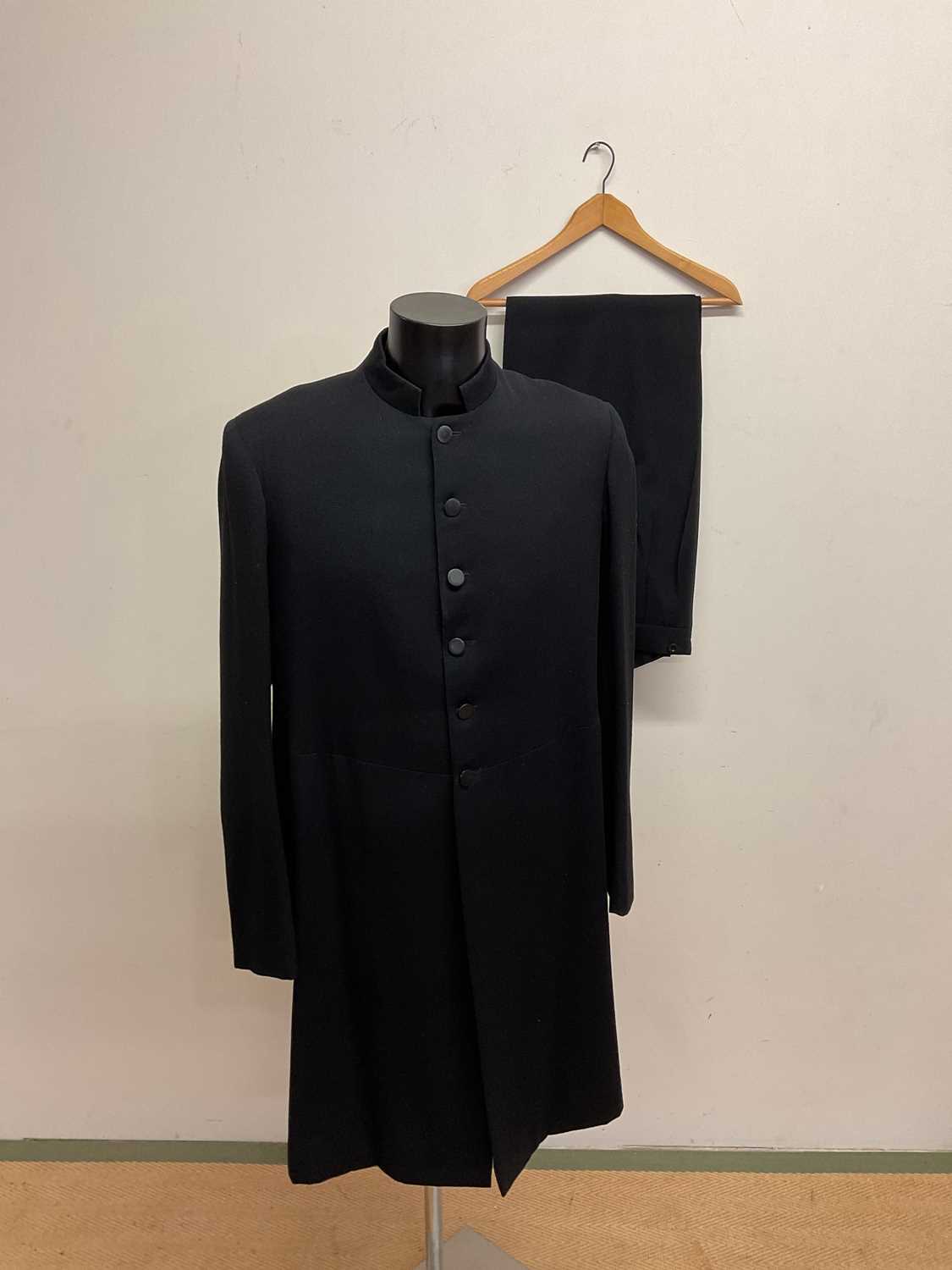 A vintage frock coat and trousers by Browne Bowles, jacket chest 42", trousers waist 36", inside leg