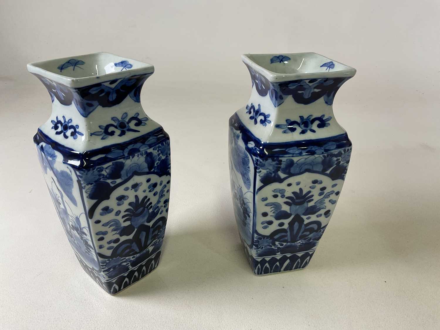 A group of eight early 20th century Chinese blue and white ginger jars and covers, height of largest - Image 3 of 18