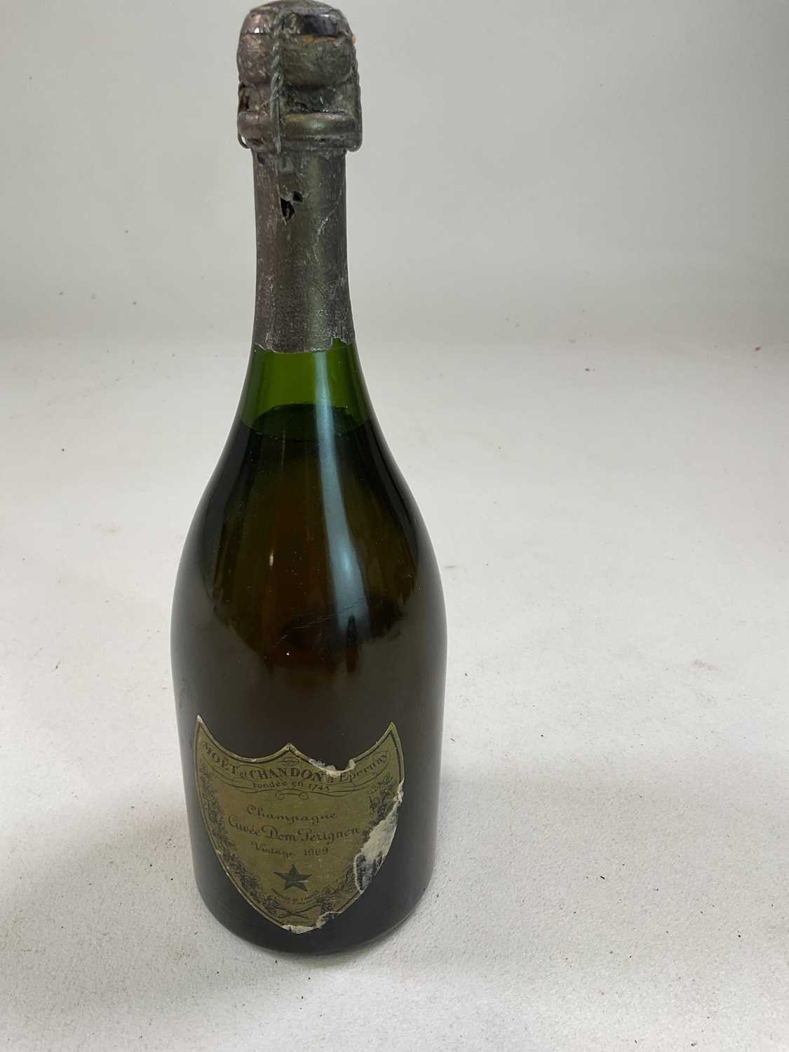 CHAMPAGNE; a bottle of Dom Perignon 1969 Champagne.