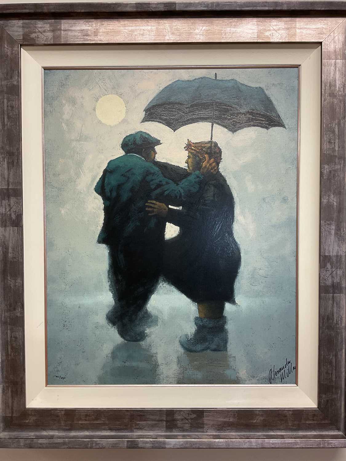 † ALEXANDER MILLAR; a signed limited edition silk screen on canvas, 'Moonlight Shenanigans', - Image 2 of 5