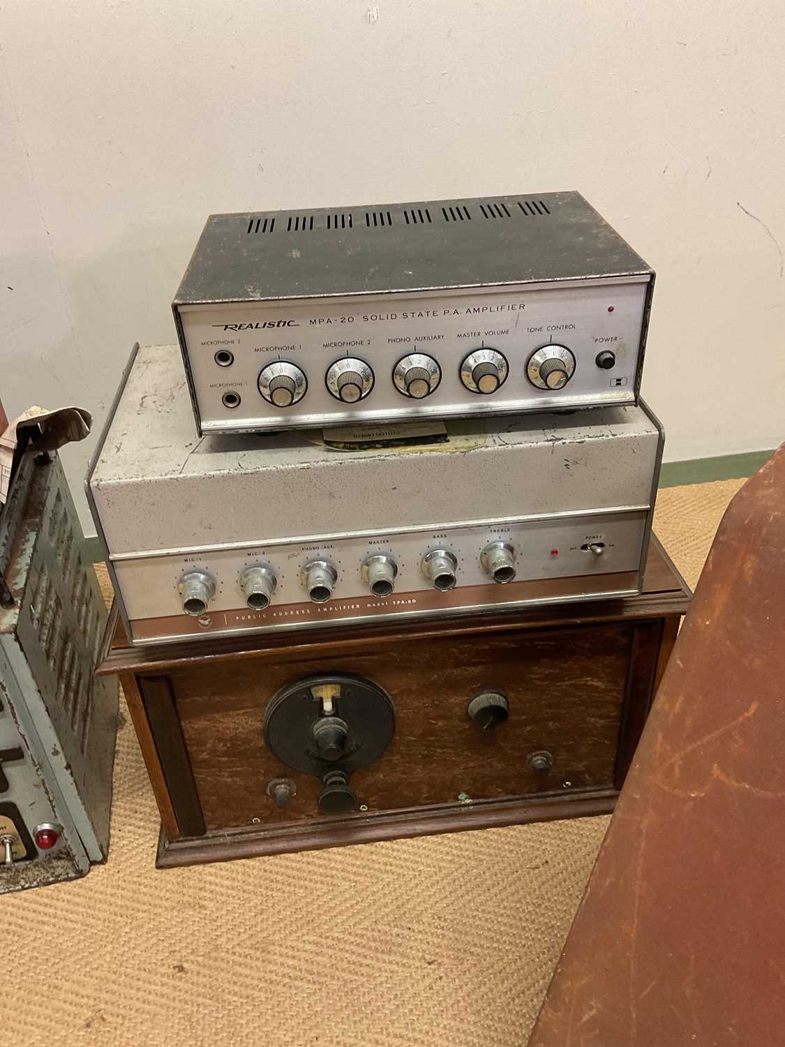 Vintage speakers and amps including a Pan P.A 25 amp circa 1940 Condition Report: New photo of - Image 3 of 8