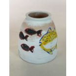 † SIMEON STAFFORD; a vase handpainted by the artist, signed and further signed and dated 20/5/3 to