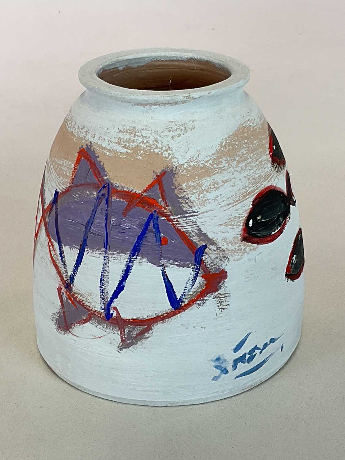 † SIMEON STAFFORD; a vase handpainted by the artist, signed and further signed and dated 20/5/3 to - Bild 2 aus 4