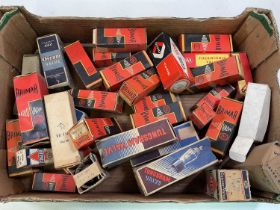 A quantity of vintage Brimar and other makes boxed radio valves.